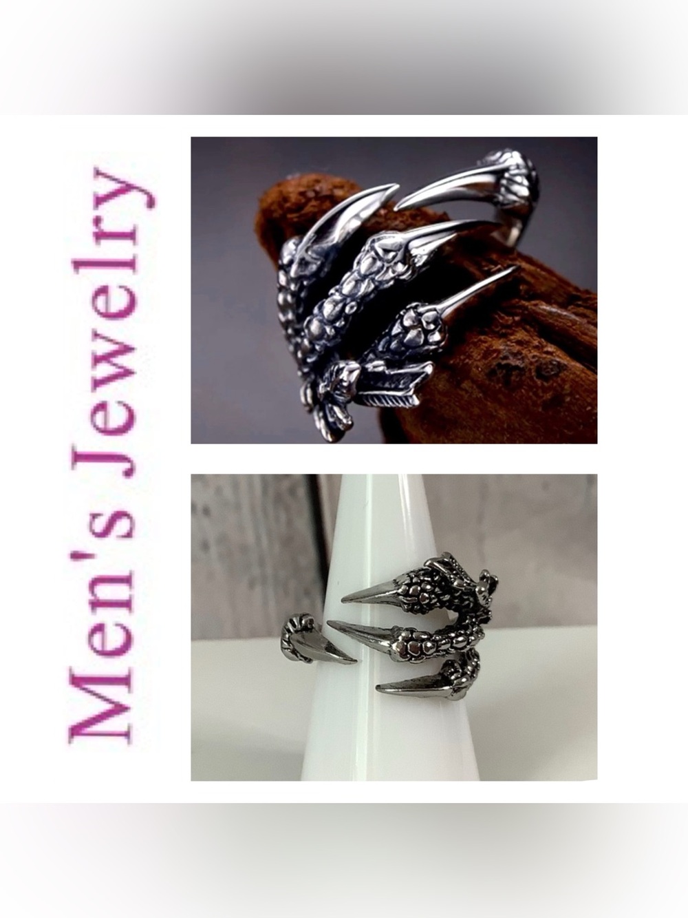 🌟🌟 Men’s Claw Ring